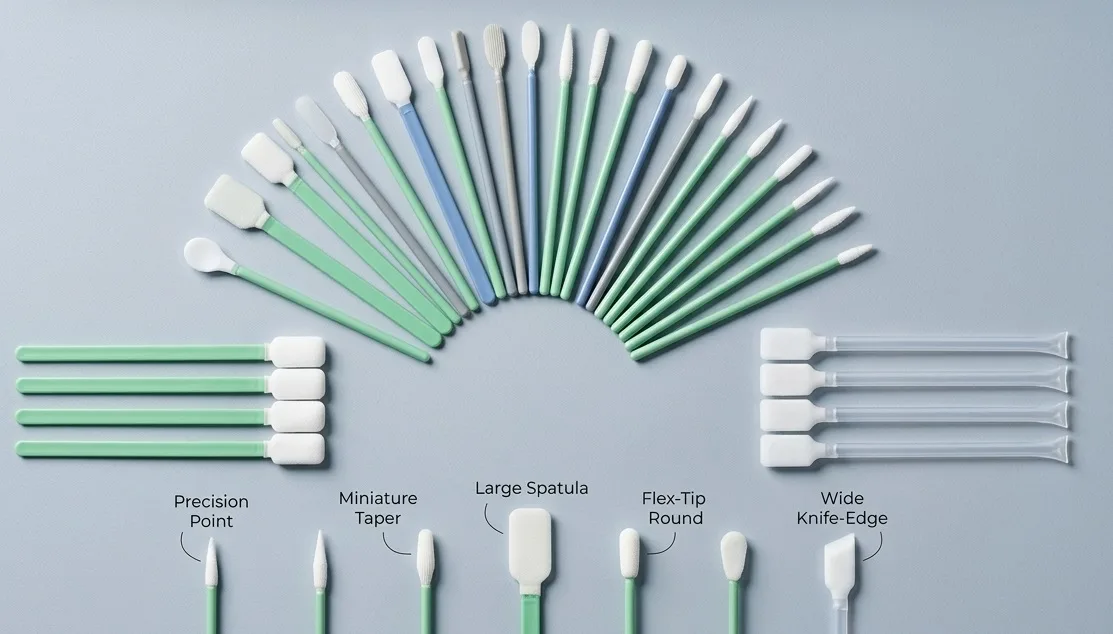 Foam Tip Cleaning Swabs