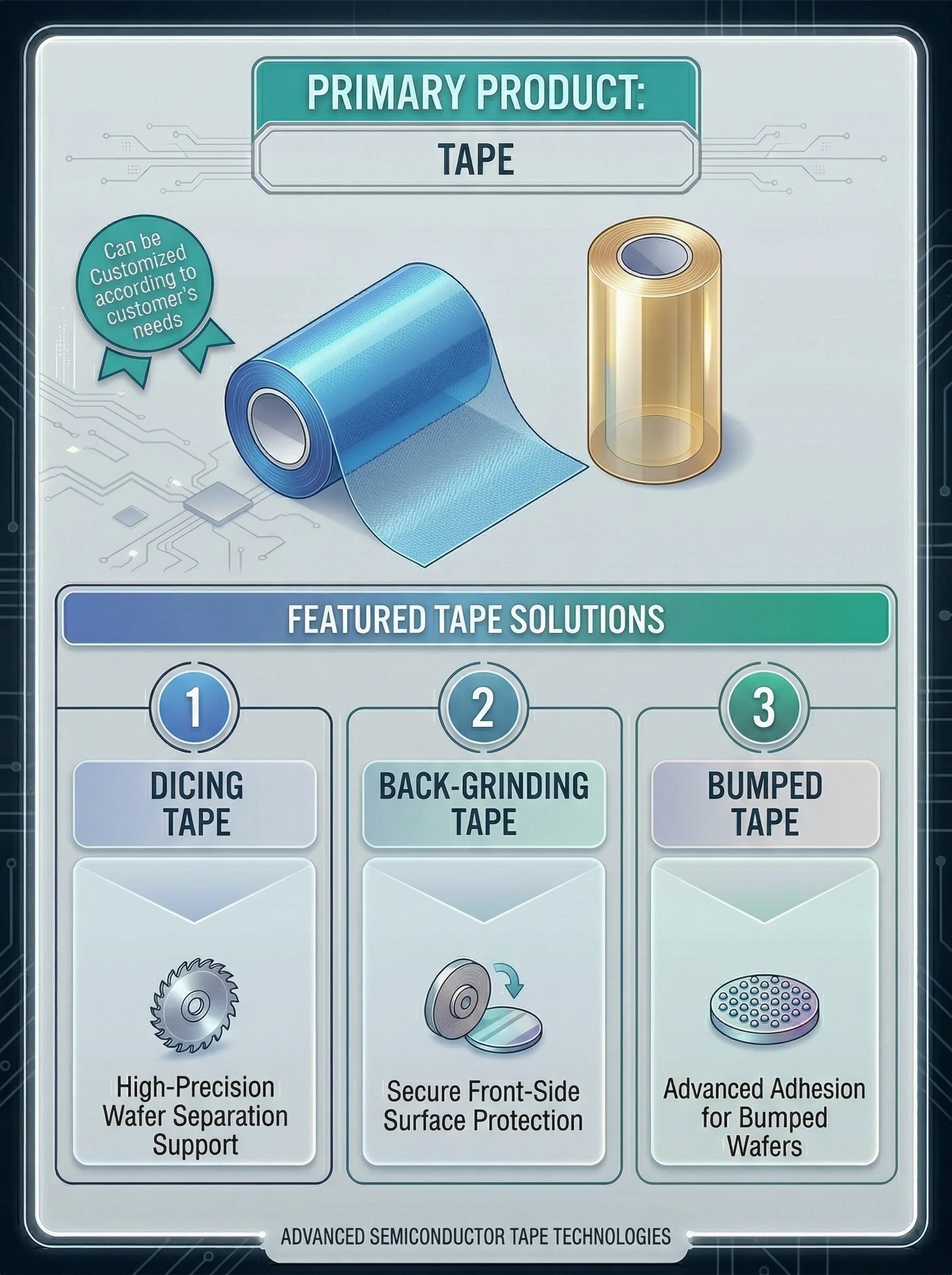 Wafer Processing Tapes Solutions